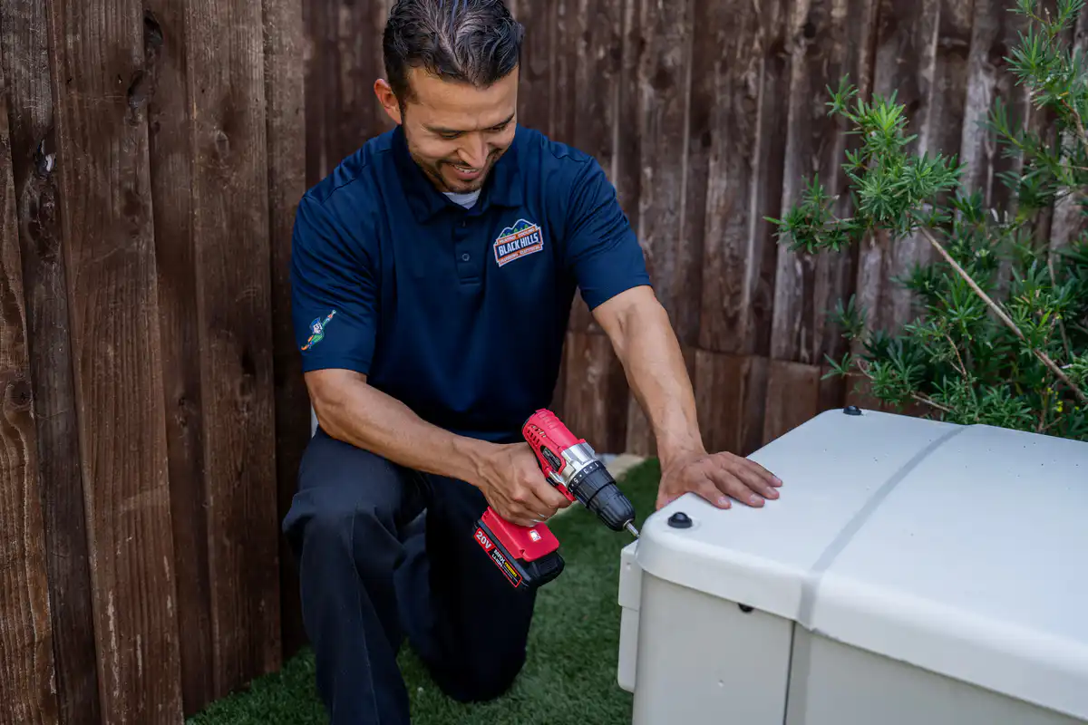 blog 6 electrician working on a home generator